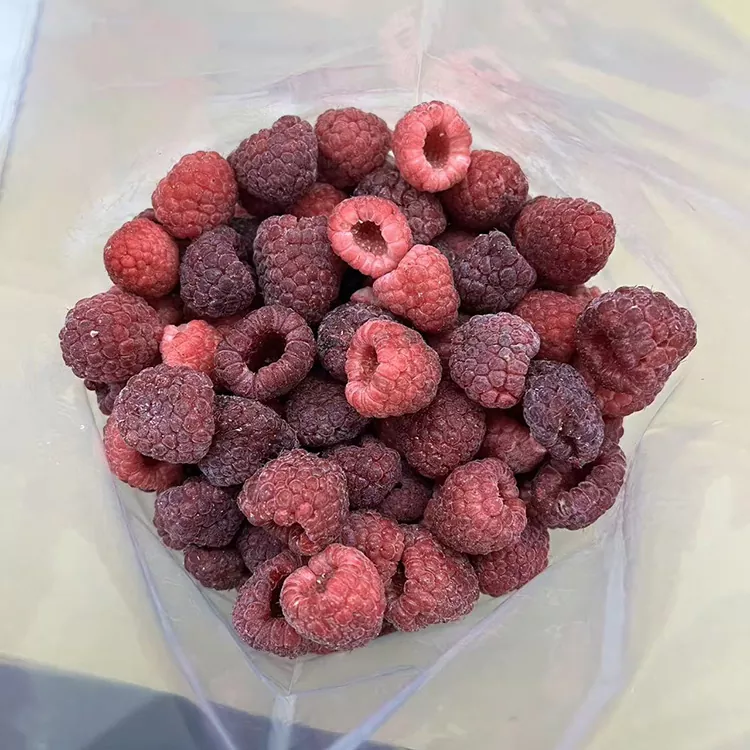 Premium IQF Nzima Raspberry Nyekundu Iliyogandishwa